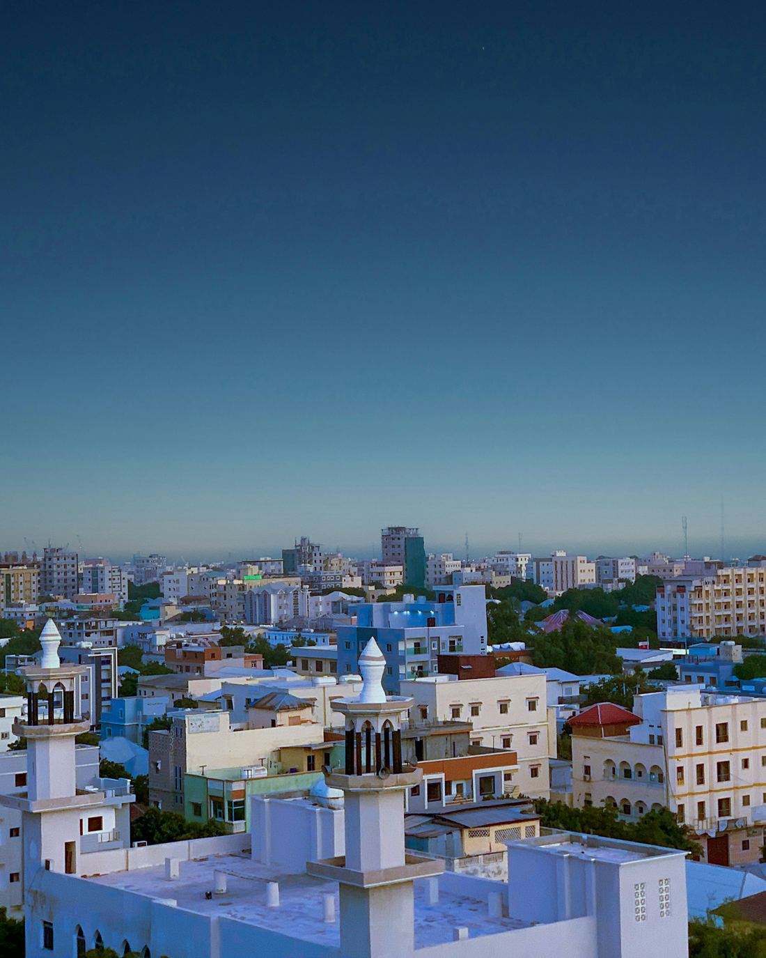 Mogadishu rooftops and minarets